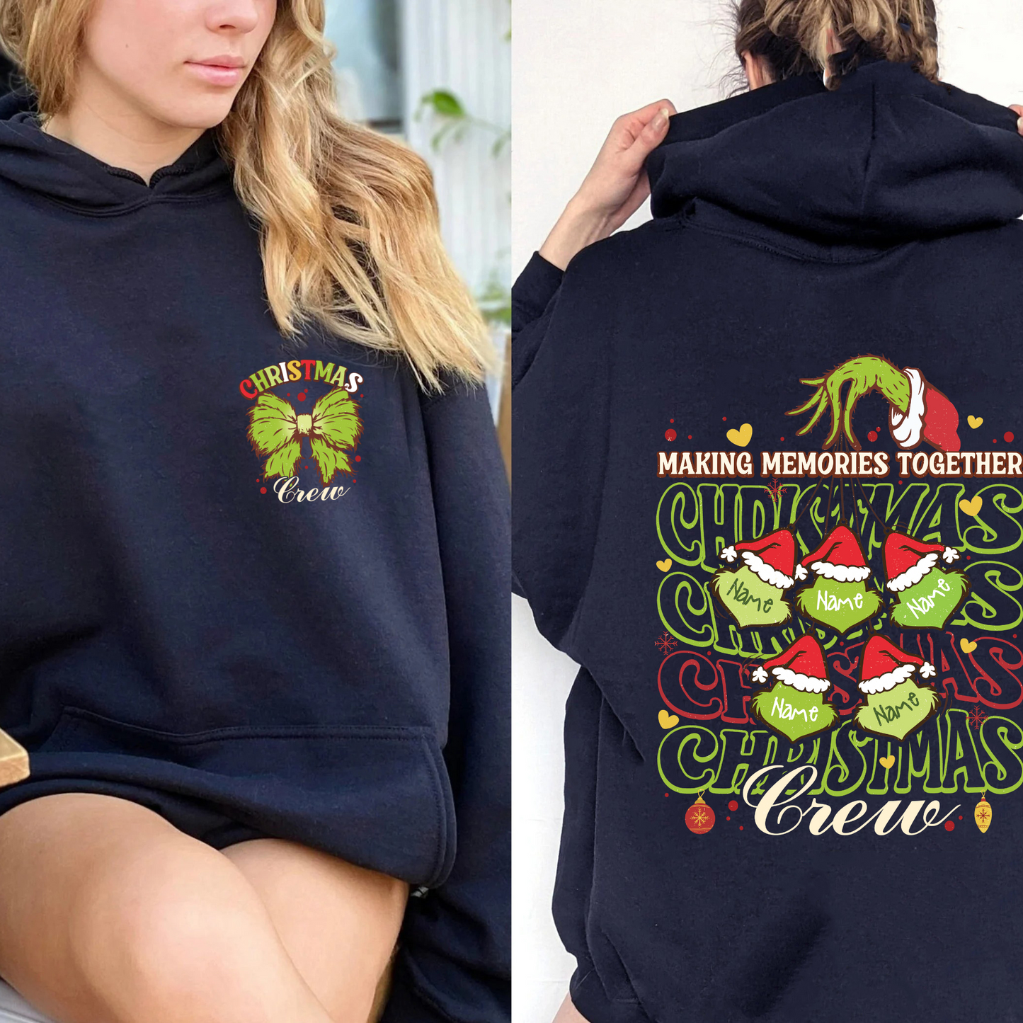 Family Christmas 2024 Making Memories Together Hoodie, Christmas Crew 2024 Hoodie, 2024 Family Christmas Hoodie, 2024 Family Christmas Pjs