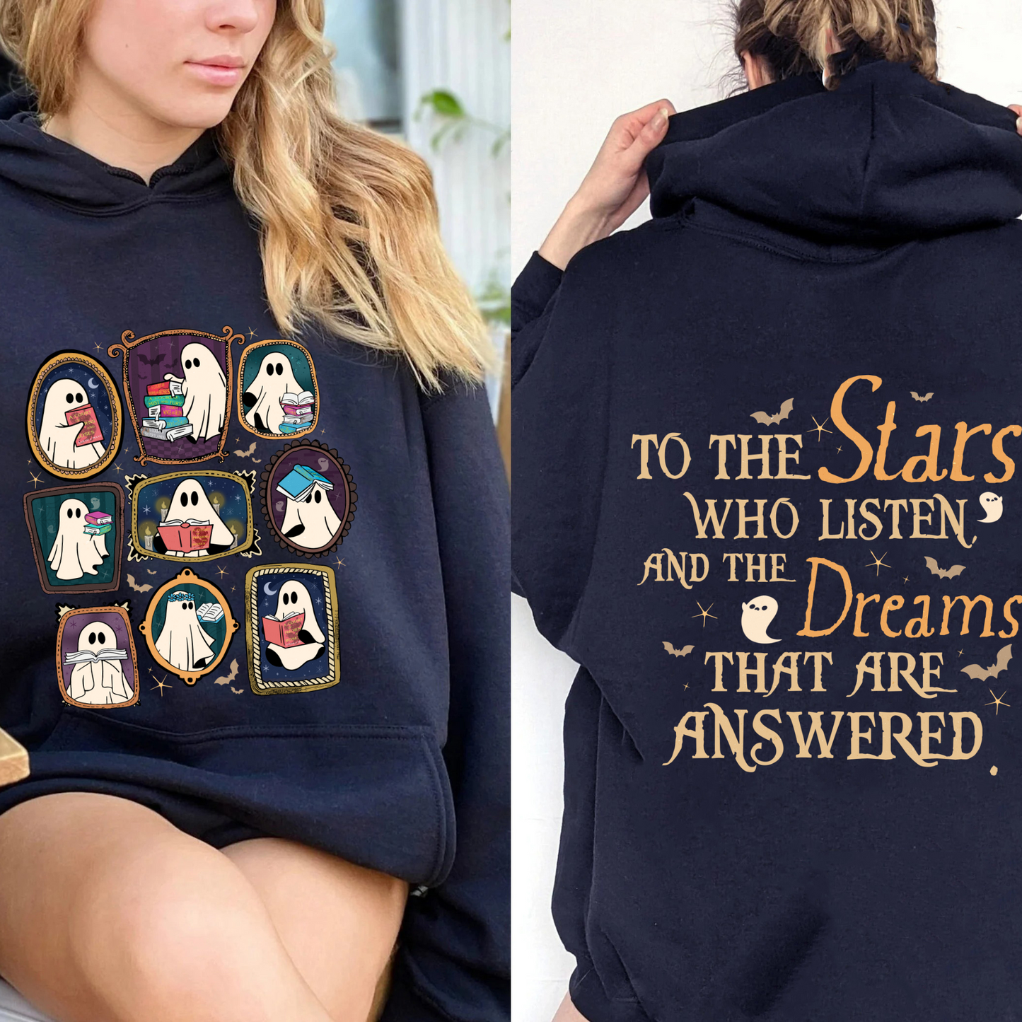 Bookish Hoodie, Throne of Glass Hoodie, SJM ACOTAR Hoodie, Book Ghosts Hoodie, Sjm Halloween Hoodie