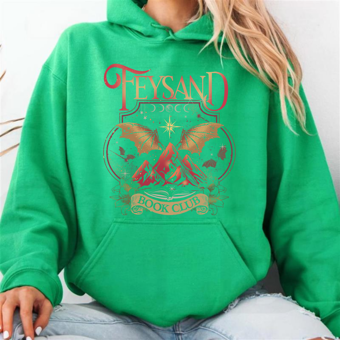 Rhys And Feyre Acotar Book Club Hoodie, Sjm, Velaris City Of Starlight Acotar Hoodie, The Night Court Hoodie, Court Of Dreams, Bookish Hoodie