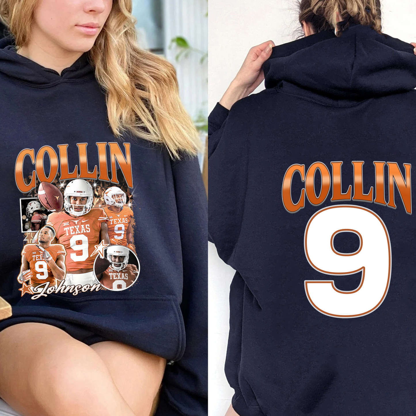 Football Custom Bootleg Hoodie, Supportive Game Days Hoodie, Custom Player Hoodie