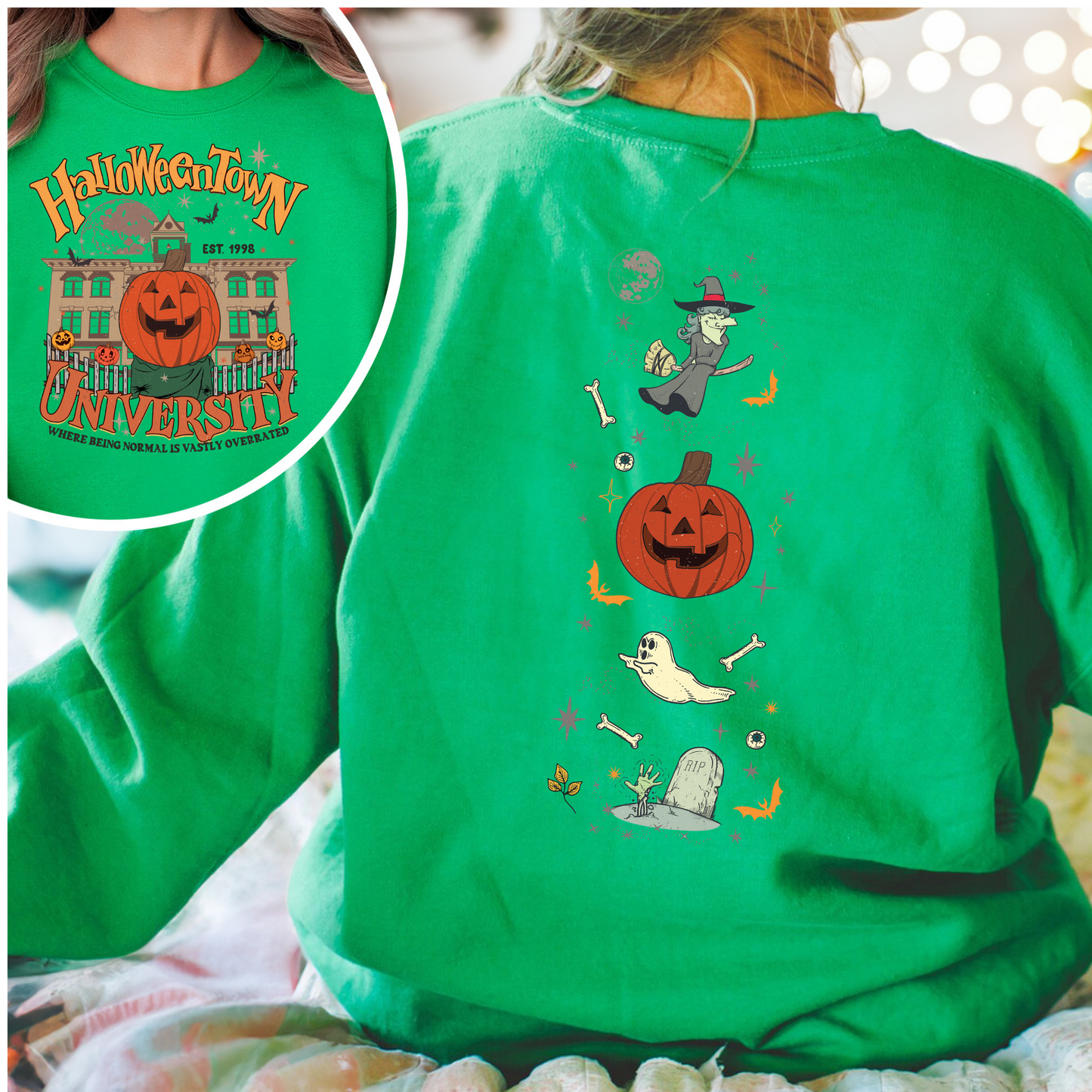 Halloween Sweatshirt, Halloweentown Est 1998 Sweatshirt, Halloweentown University Sweatshirt