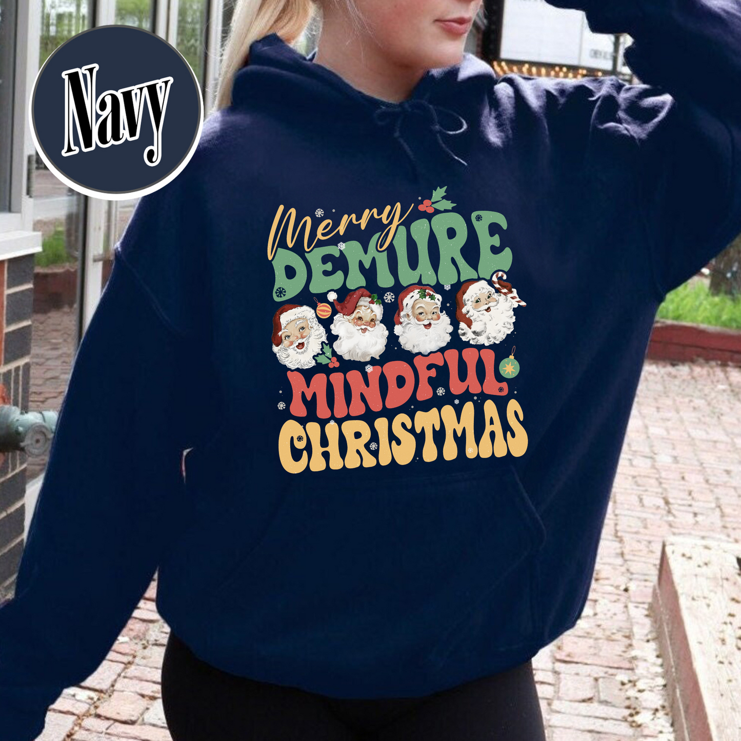 Christmas Hoodie, Very Demure Mindful Hoodie, the Santa Clause Hoodie, Merry Christmas Hoodie