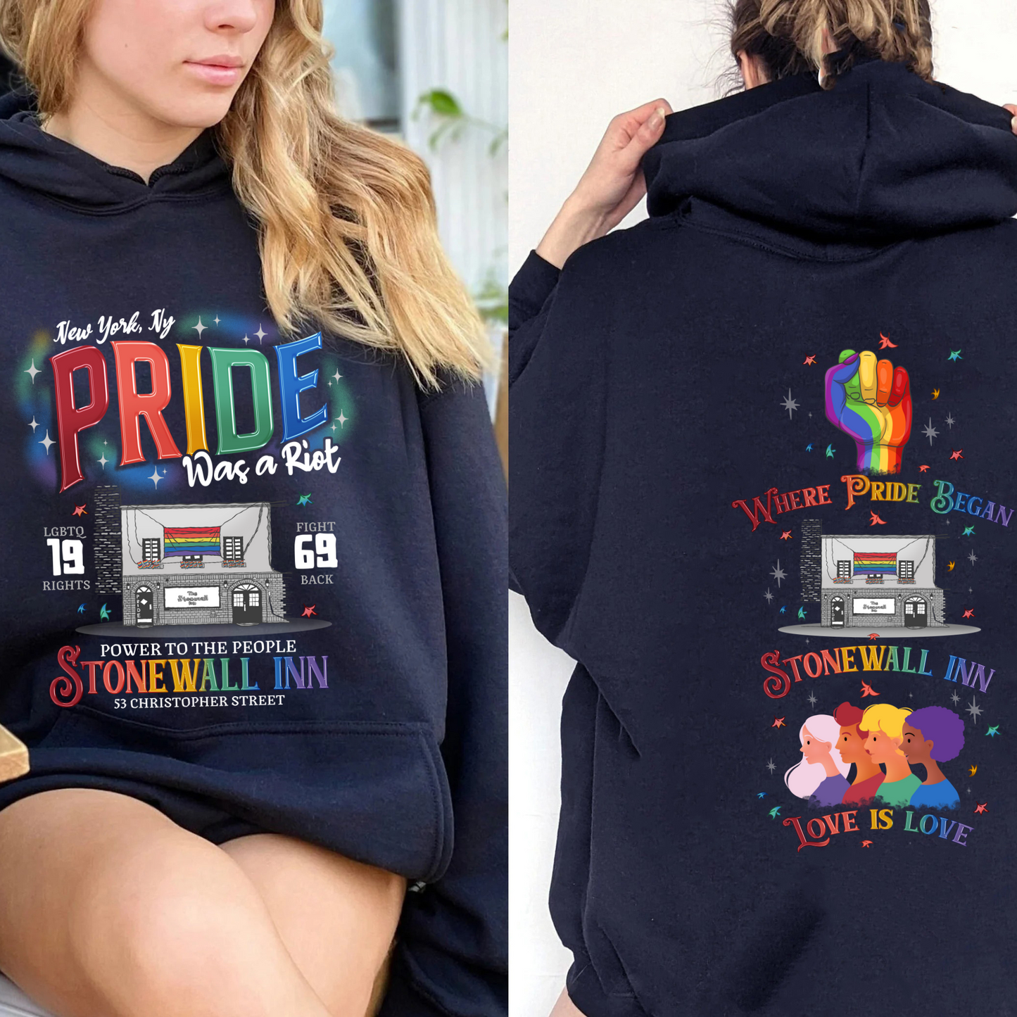 Pride Month Hoodie, Stonewall Inn Hoodie, Gay Pride Stonewall, the First Pride Was a Riot, LGBTQ+ Hoodie, Pride Month, Pride Was a Riot