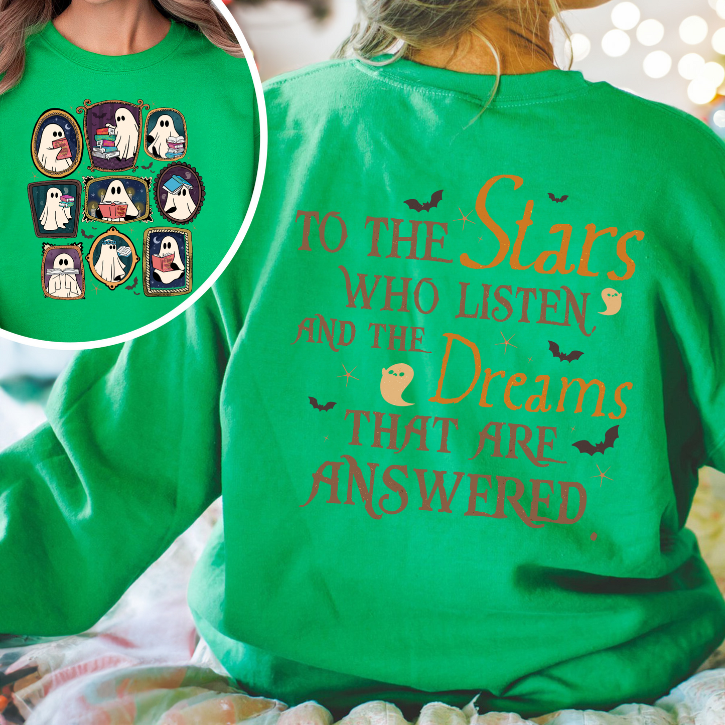 Bookish Sweatshirt, Throne of Glass Sweatshirt, SJM ACOTAR Sweatshirt, Book Ghosts Sweatshirt, Sjm Halloween Sweatshirt