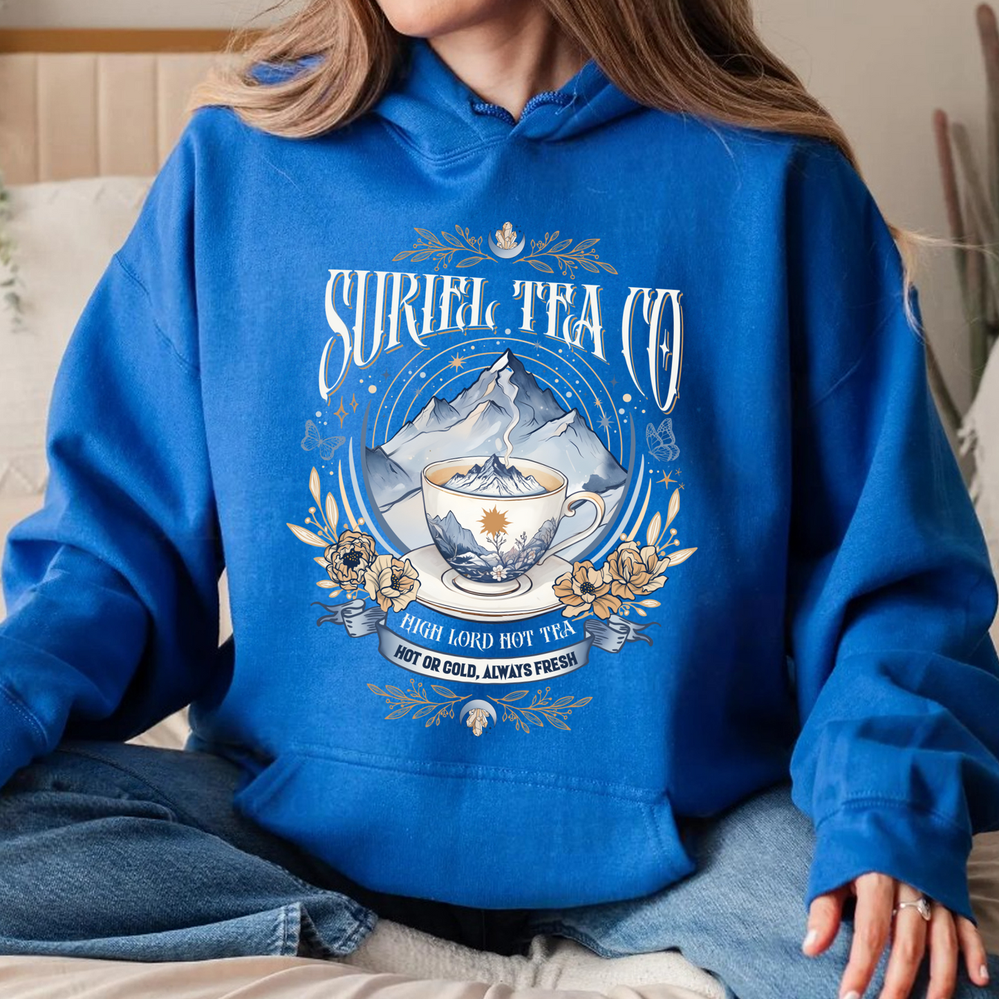 Suriel Tea Co, Suriel Tea Co Hoodie, ACOTAR Hoodie, Read Books Stay Weird, Things for Book Lovers, Bookish Gifts for Guys, Suriel Tea Hoodie
