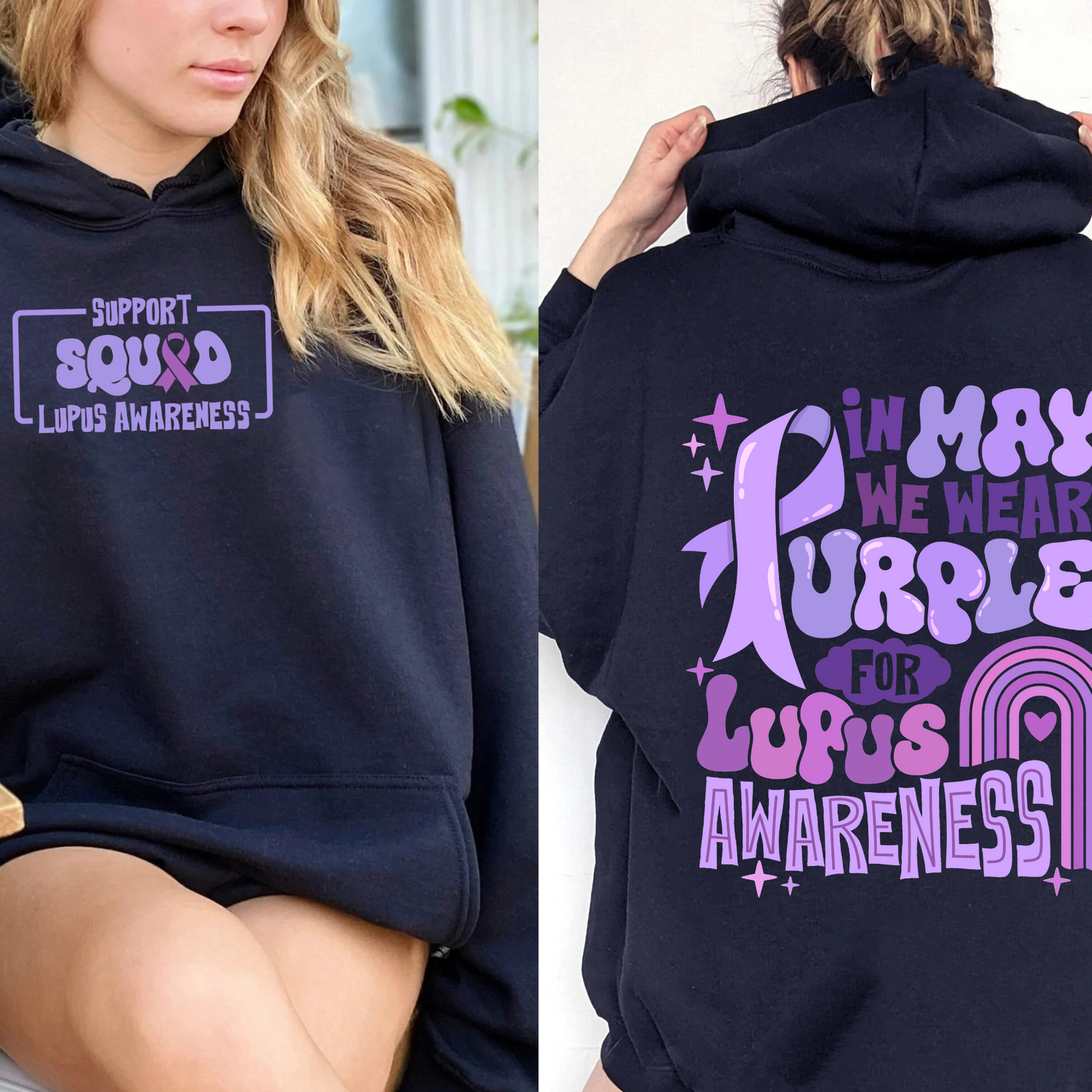In May We Wear Purple for Lupus Awareness, Lupus Awareness Month, Lupus Awareness Hoodie, We Wear Purple Lupus Awareness Hoodie, Lupus Hoodie