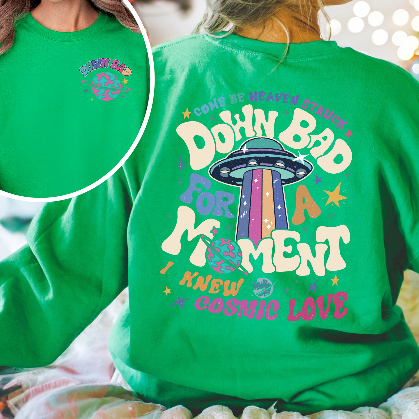 For A Moment I Knew Cosmic Love SweatShirt,Cosmic Love SweatShirt,Unisex Concert SweatShirt,Gift for Friend,Crying at the Gym SweatShirt