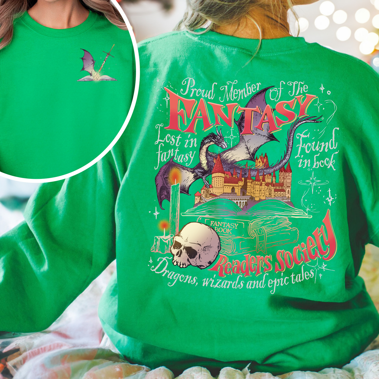 Bookish Sweatshirt,Fantasy Reader Society,Fantasy Reader Society Shirt,Fantasy Reader Book Sweatshirt