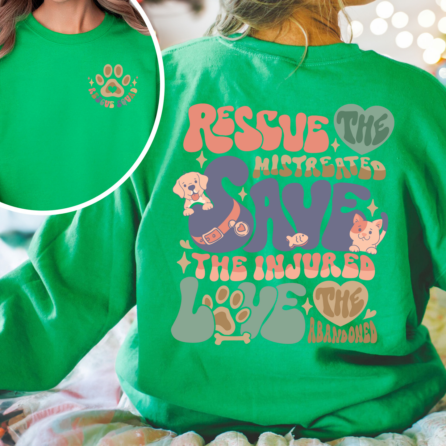 Save Animals Sweatshirt,Its A Good Day To Save Animals Sweatshirt,Save A Horse, Cat Mom Era Gifts