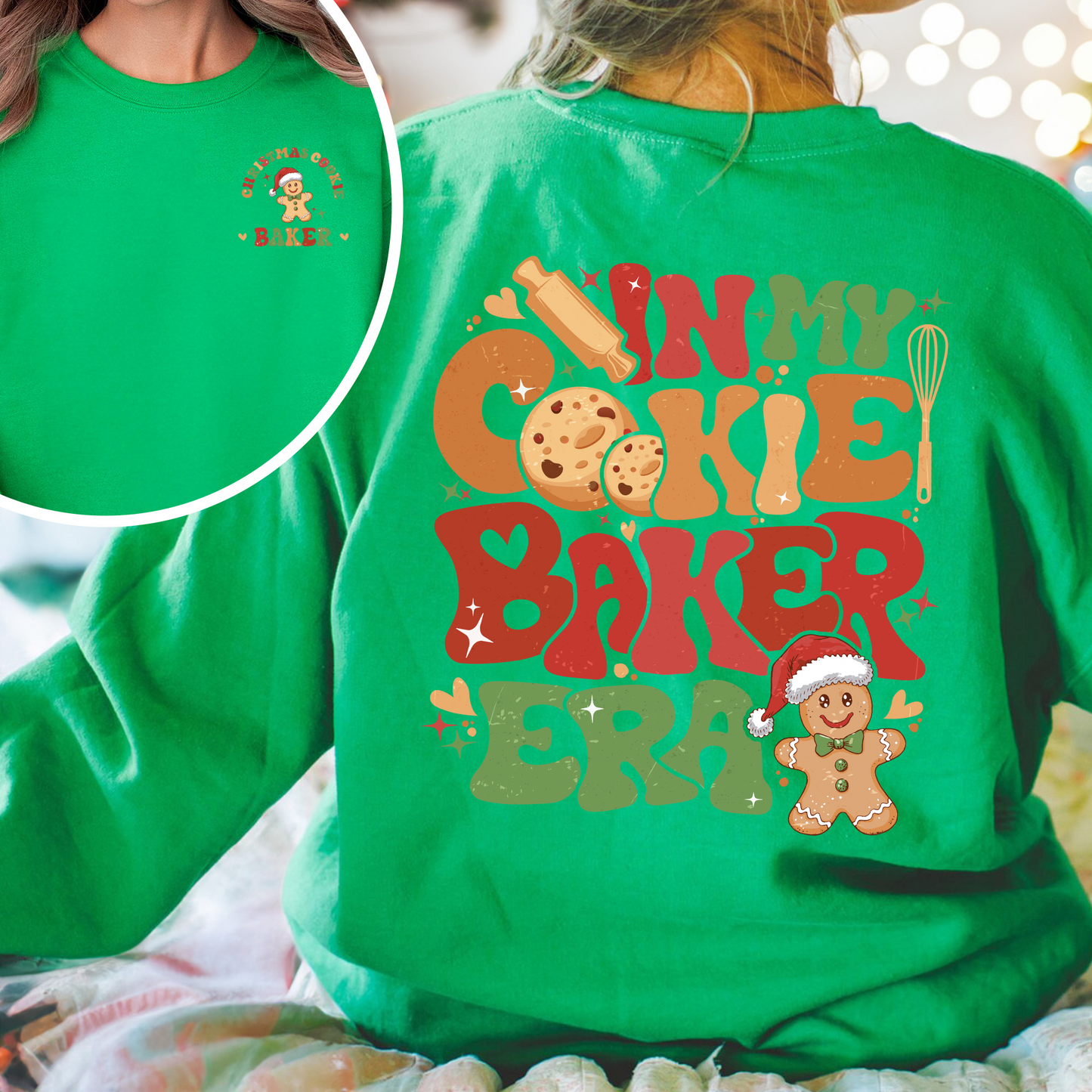 Christmas Couples Sweatshirt, Christmas Cookie Baker and Tester Sweatshirt, Matching Christmas Sweatshirt