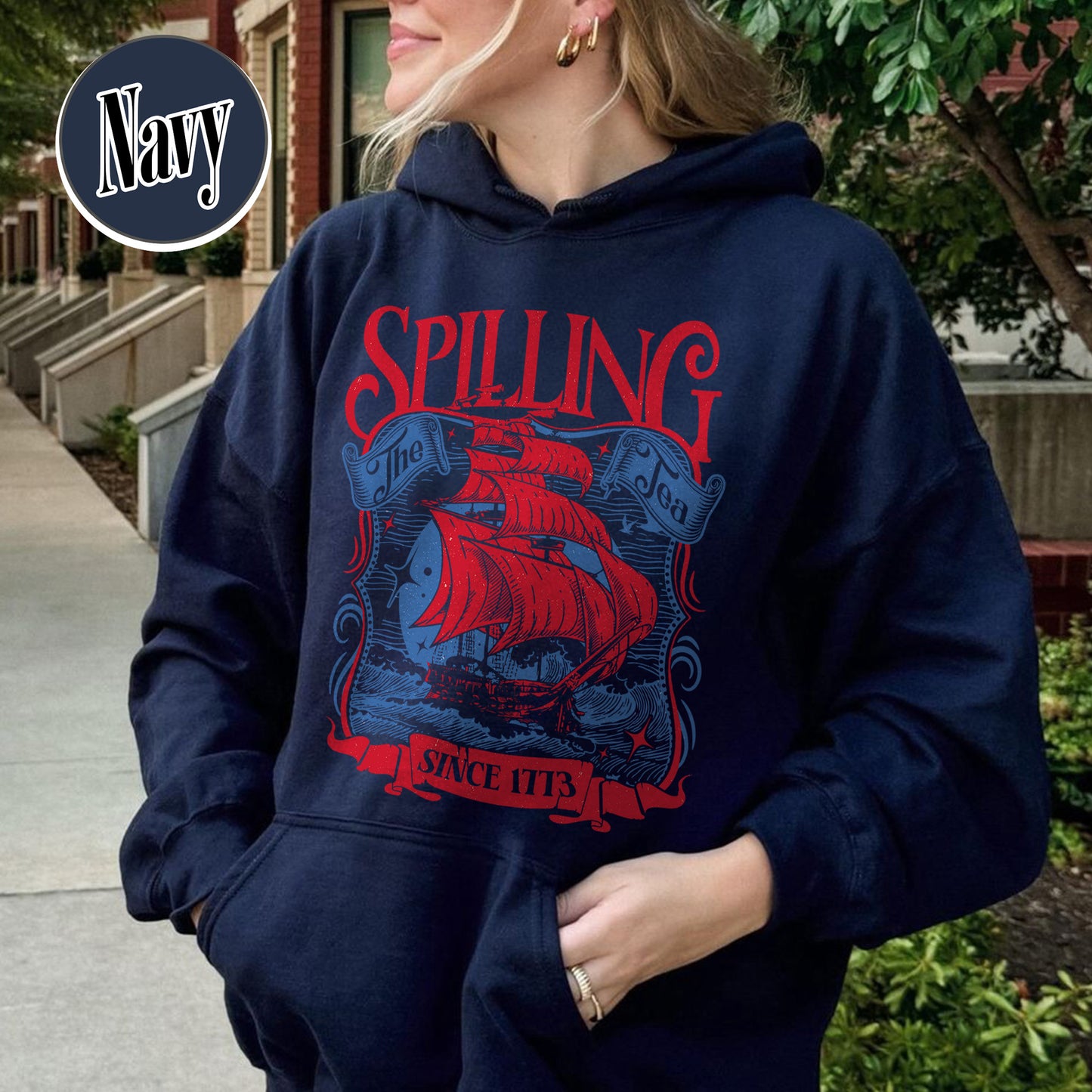 4th of July Party Hoodie, Spilling The Tea Since 1773 Hoodie,Usa Patriotic Hoodie