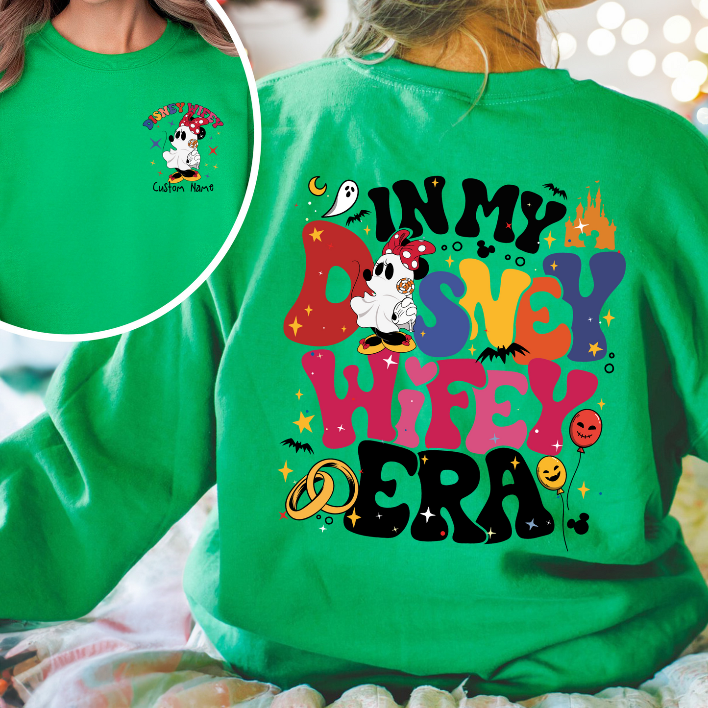 Couples Disney Epcot Sweatshirt, Custom Wife Husband Sweatshirt, in My Disney Hubby Era Sweatshirt