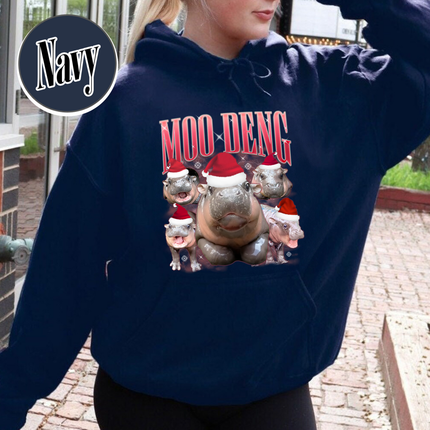 Animal Lover Hoodie, Moo Deng Meme Hoodie, Baby Hippo Hoodie, I Love Moo Deng Hoodie