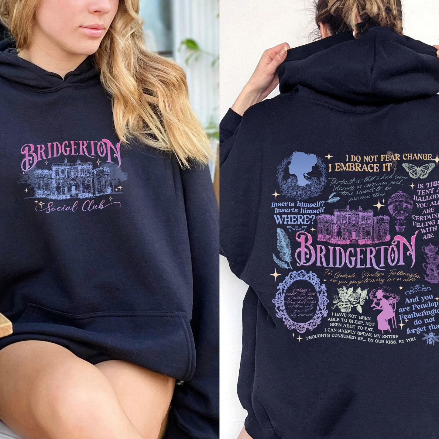 Penelope Colin Bridgerton Season 3 Hoodie, Spill The Tea Lady Whistledown's Society Papers, Historical Drama Hoodie, Bridgerton Party