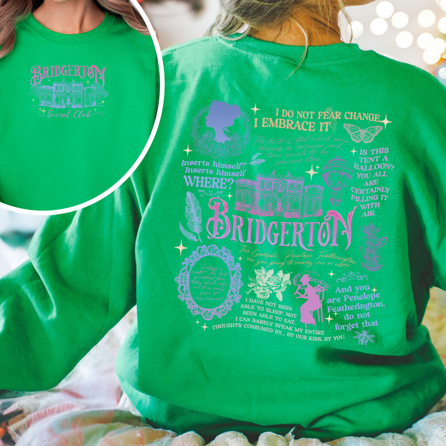 Penelope Colin Bridgerton Season 3 Sweatshirt, Spill The Tea Lady Whistledown's Society Papers, Historical Drama Sweatshirt, Bridgerton Party