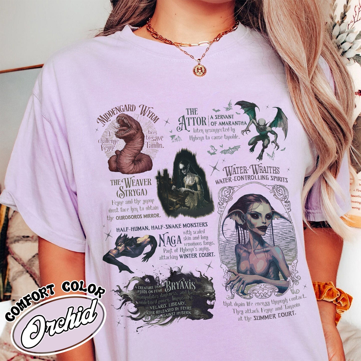 Acotar Comfort Color Shirt, Velaris City of Starlight Shirt, Feyre and Rhysand Shirt, Monster in Acotar Shirt