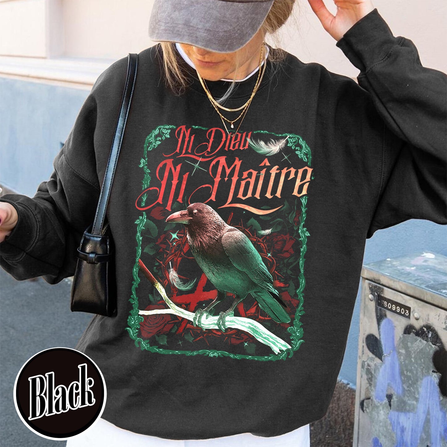 Anti Trump Sweatshirt, Anti-Authoritarian Sweatshirt, Ni Dieu Ni Maître, No God No Master Sweatshirt