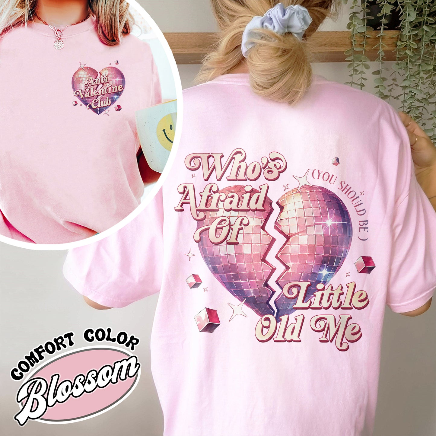 Anti Valentine Comfort Colors Shirt,Music Lover Shirt,Who's Afraid Of Little Old Me Shirt
