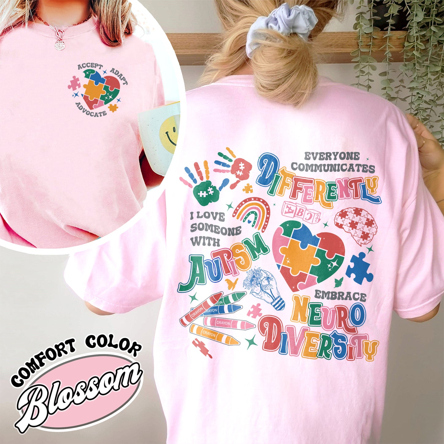 Autism Awareness Comfort Colors Shirt,Everyone Communicates Differently Autism Shirt