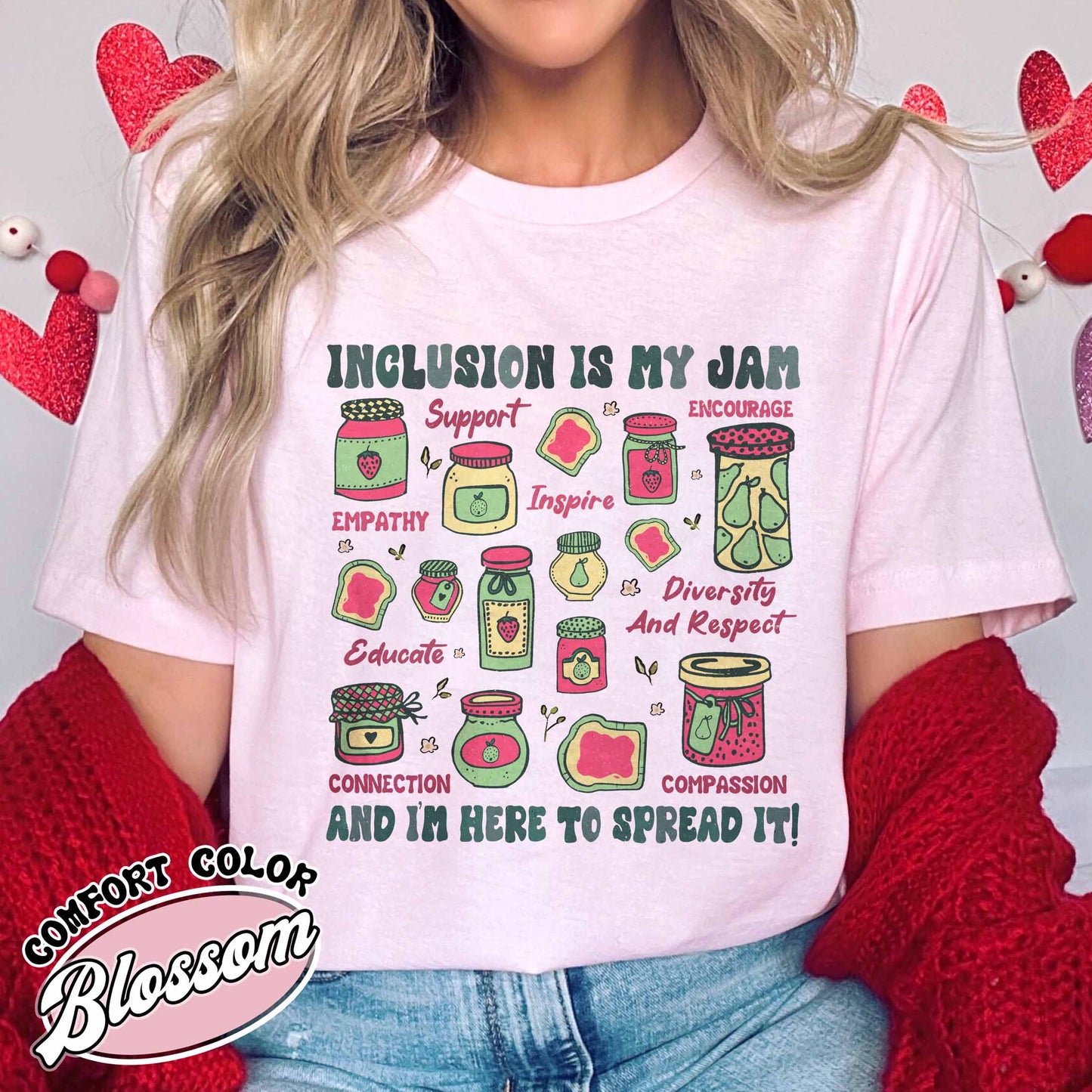 Autism Awareness Comfort Color Shirt, Inclusion Is My Jam Shirt, Special Education Teacher Shirt