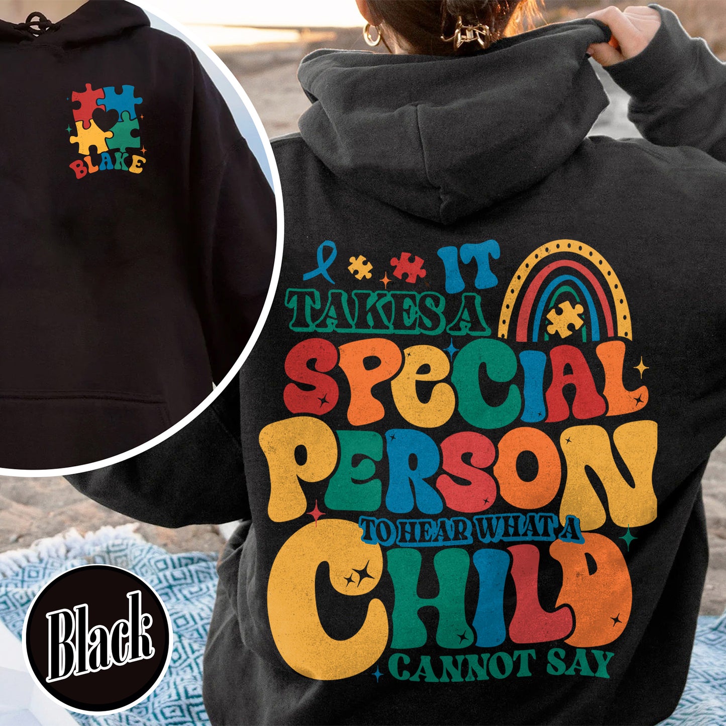 Autism Hoodie, It Takes a Special Person To Hear What a Child Cannot Say Hoodie