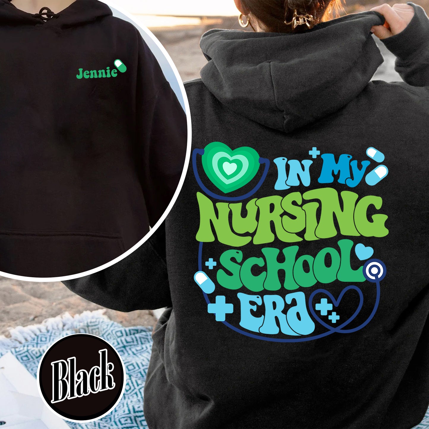 In My Nursing School Era Hoodie, In My Nursing School Era, Future Nurse Hoodie, Nursing School Hoodie Future Nurse Gift, Nurse Gift