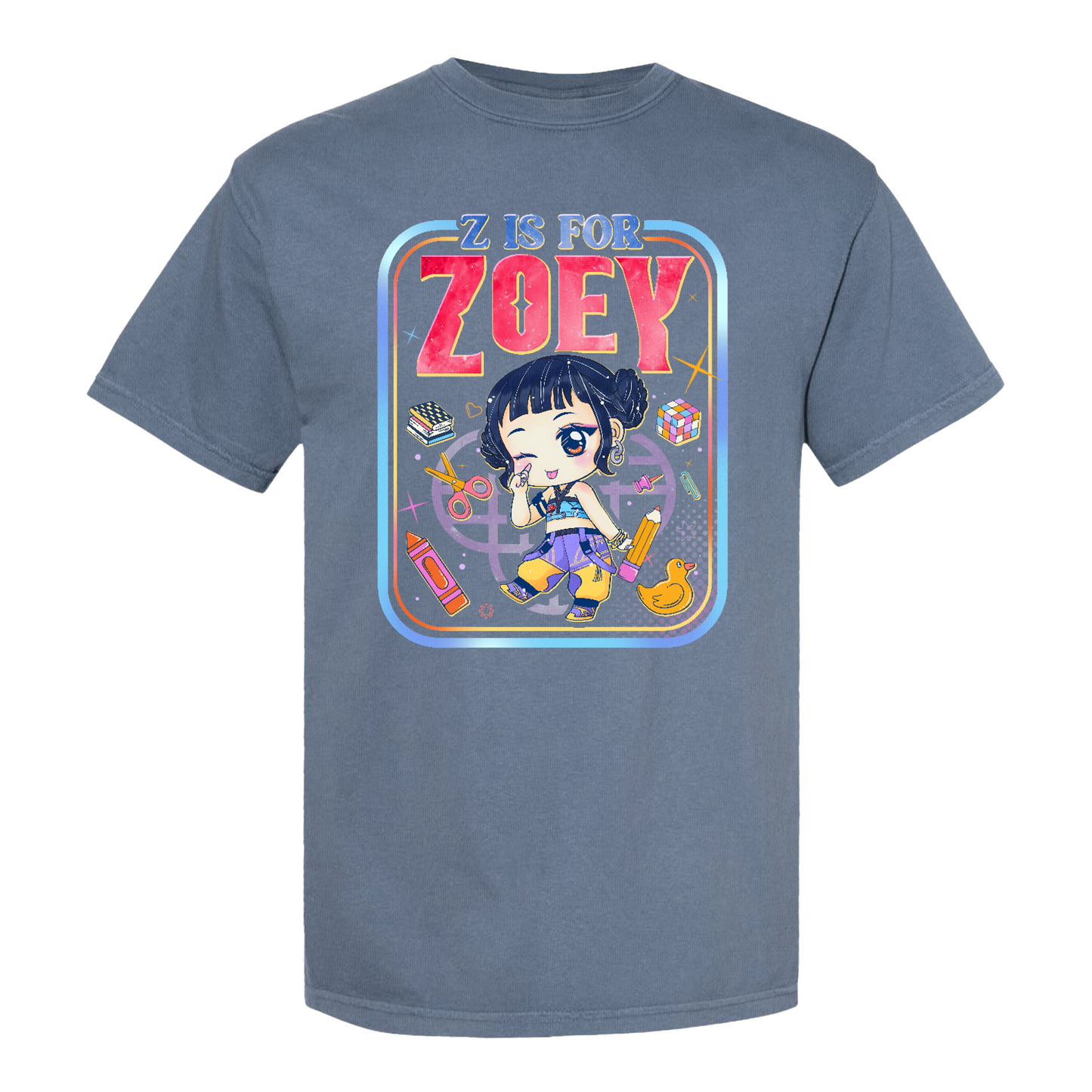 Back to School Kids Comfort Color Shirt, Mira Rumi Zoey Tee, Huntrix Kpop Demon Hunters, Comfort Colors Youth Top