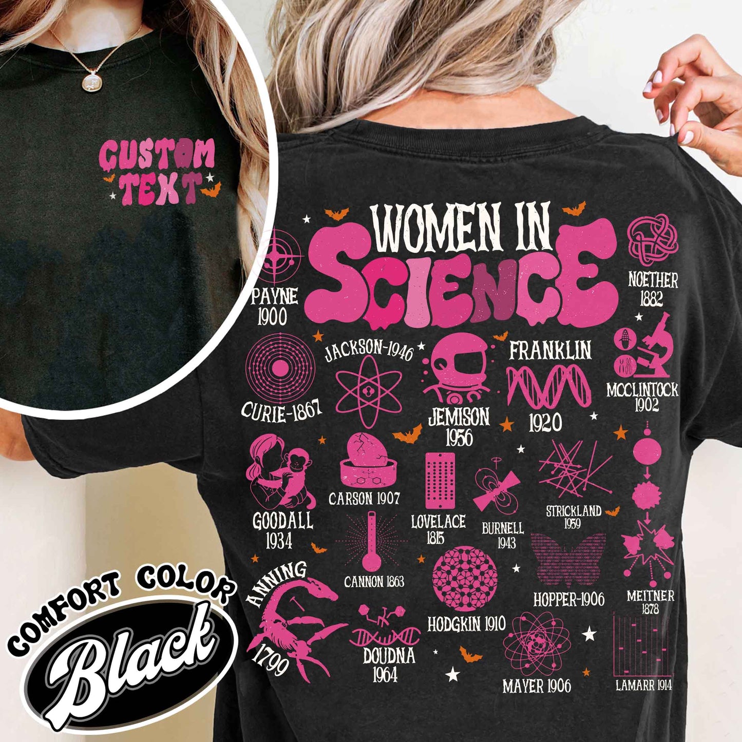 Feminist Comfort Color Shirt, Women in Science Shirt, Science Lover Gift Shirt, Stem Shirt