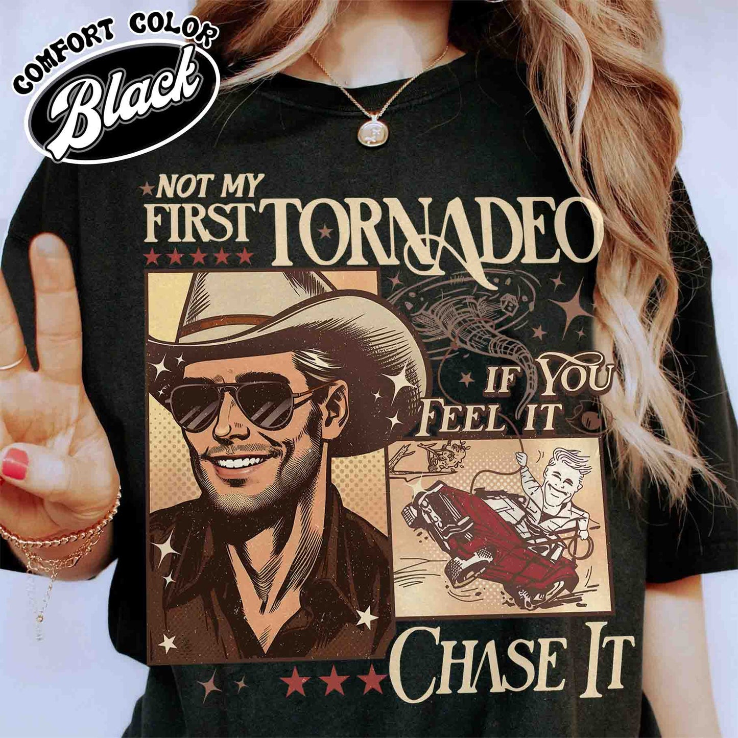 Tornadeo Comfort Color Shirt, Not My First Tornadeo Shirt, Weather Lover and Storm Chaser Shirt