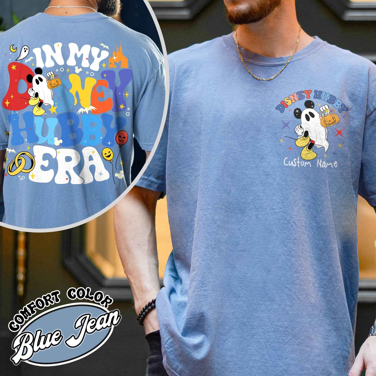 Couples Disney Epcot Comfort Color Shirt, Custom Wife Husband Shirt, in My Disney Hubby Era Shirt