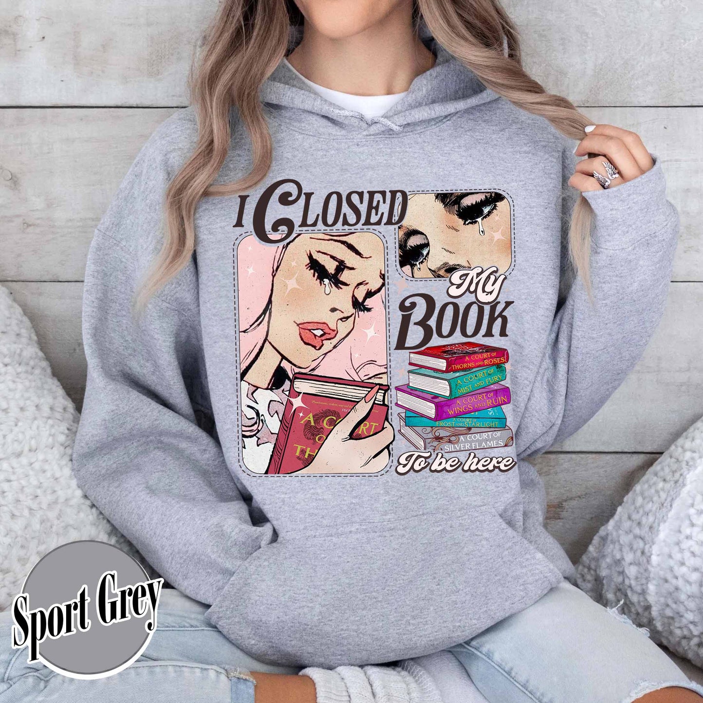 Book Lover Hoodie, I Closed My Book To Be Here Hoodie,Teacher gift,Bookworm Hoodie