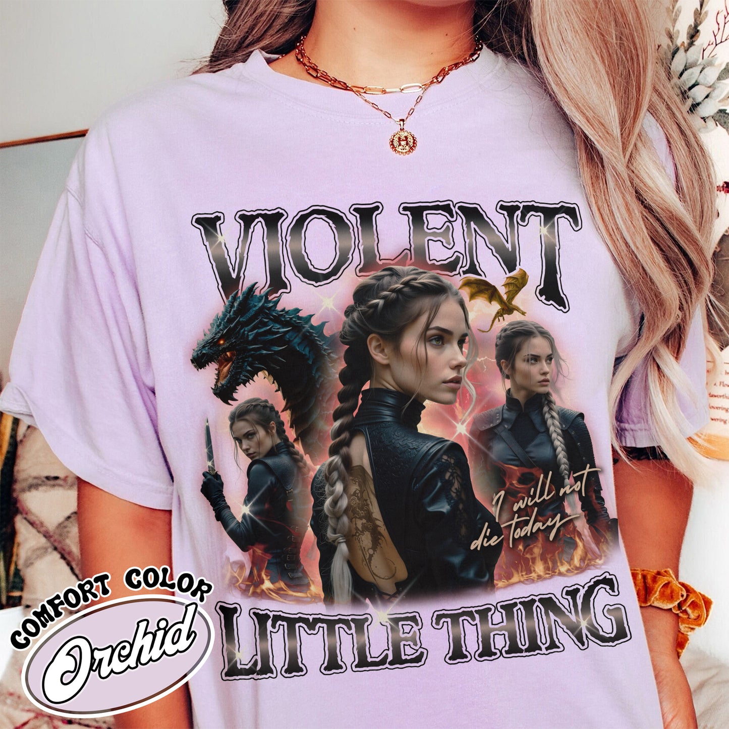 Book Lover Comfort Colors Shirt,Violent Little Thing Shirt,Fourth Wing Shirt, Dragon Rider Shirt