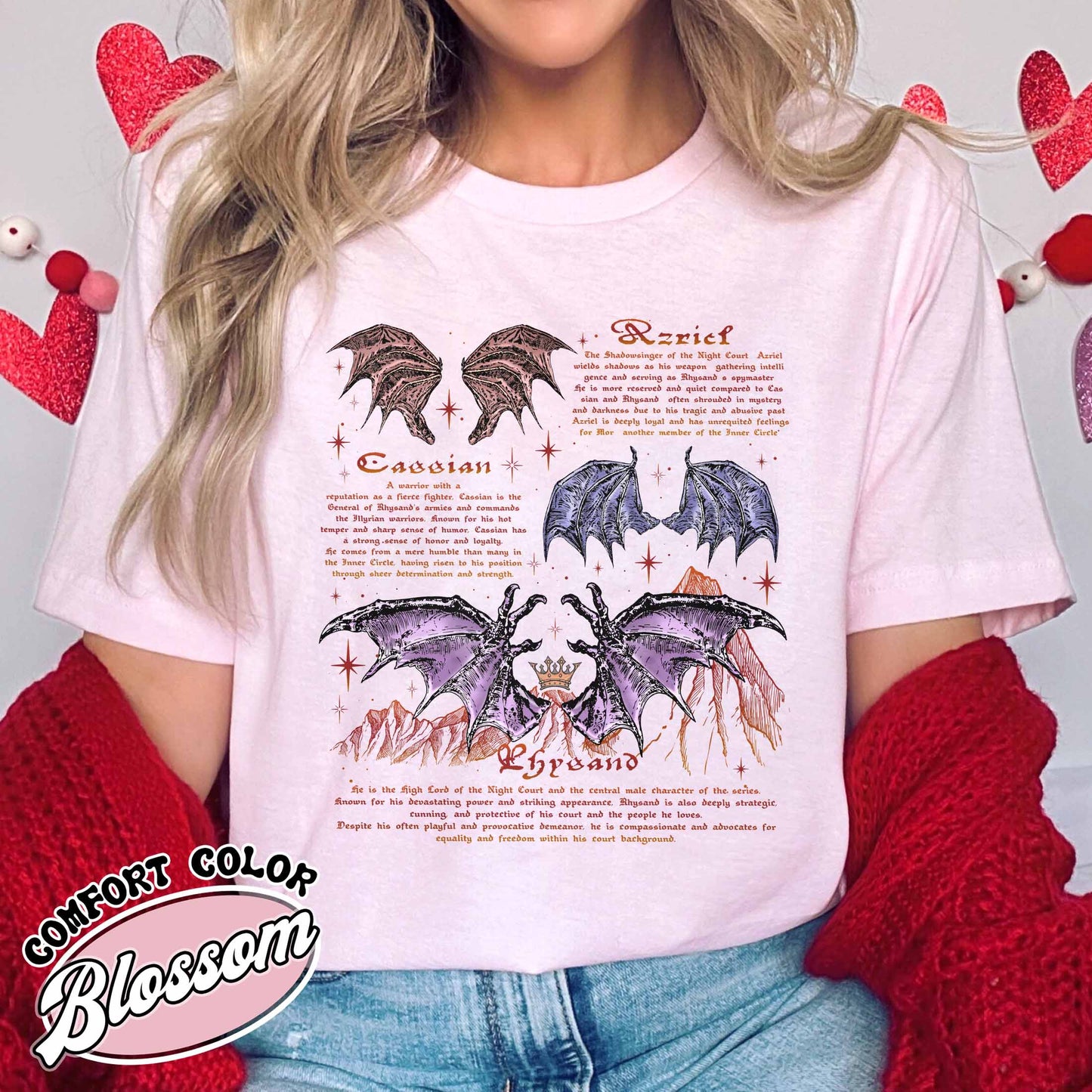 Bookish Comfort Color Shirt, the Bat Boys Acotar Rhysand Cassian Azriel Shirt, Acotar the Night Court Shirt