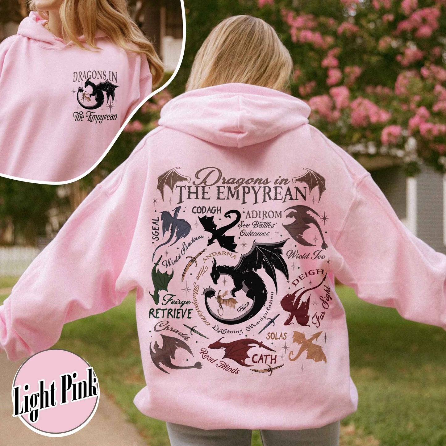 Bookish Hoodie, Dragons in fourth wing Hoodie,Fourth Wing Dragon,Dragon in The Empyrean Hoodie
