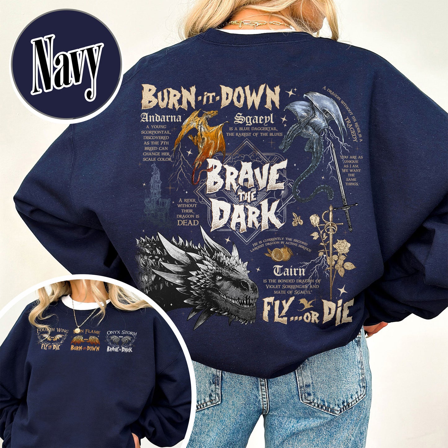 Bookish Sweatshirt, Dragons in fourth wing Sweatshirt,The Empyrean Series Sweatshirt,Dragon in The Empyrean Sweatshirt