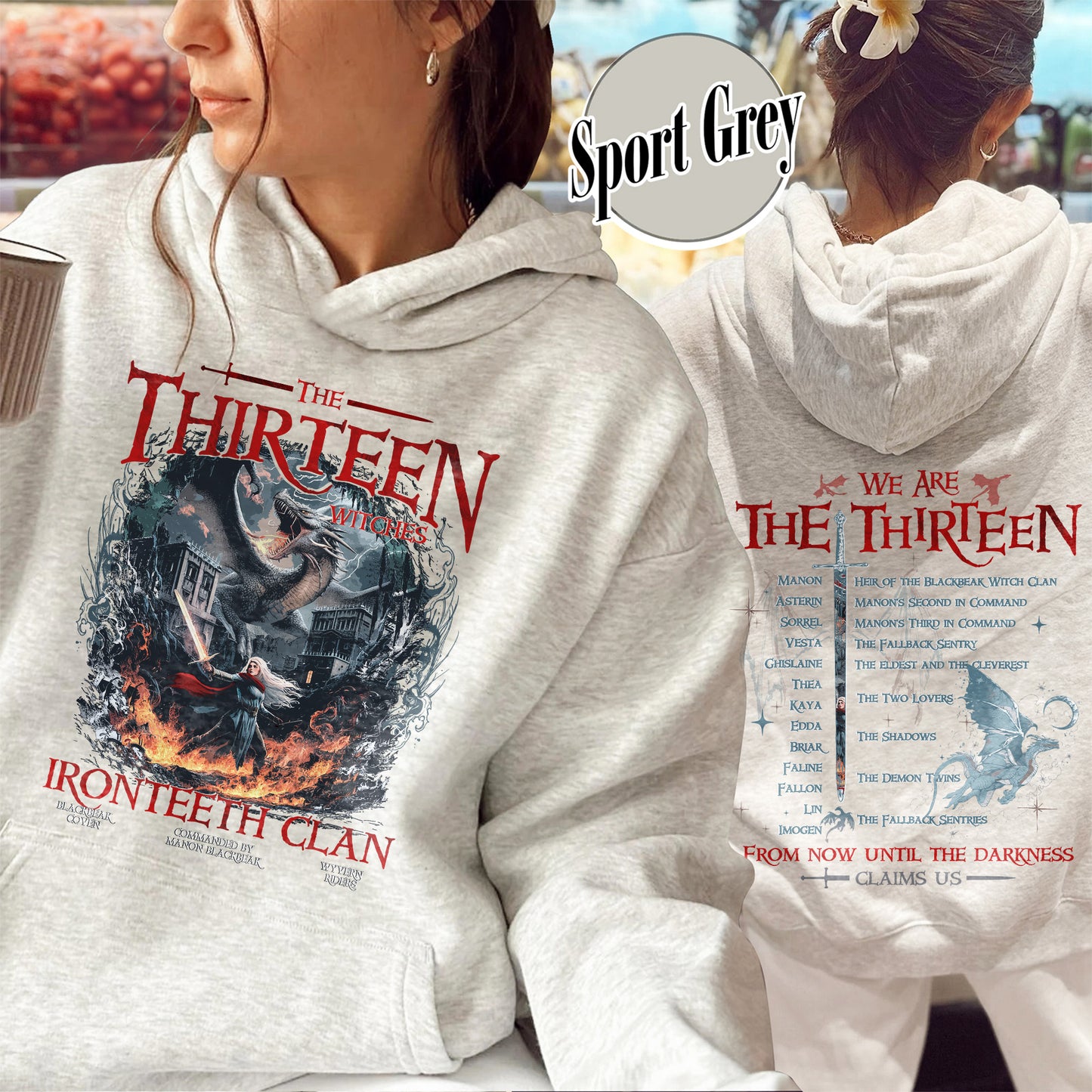 Bookish Hoodie,The Thirteen Hoodie,Throne Of Glass Hoodie,Manon Blackbeak Iron Hoodie,SJM Hoodie