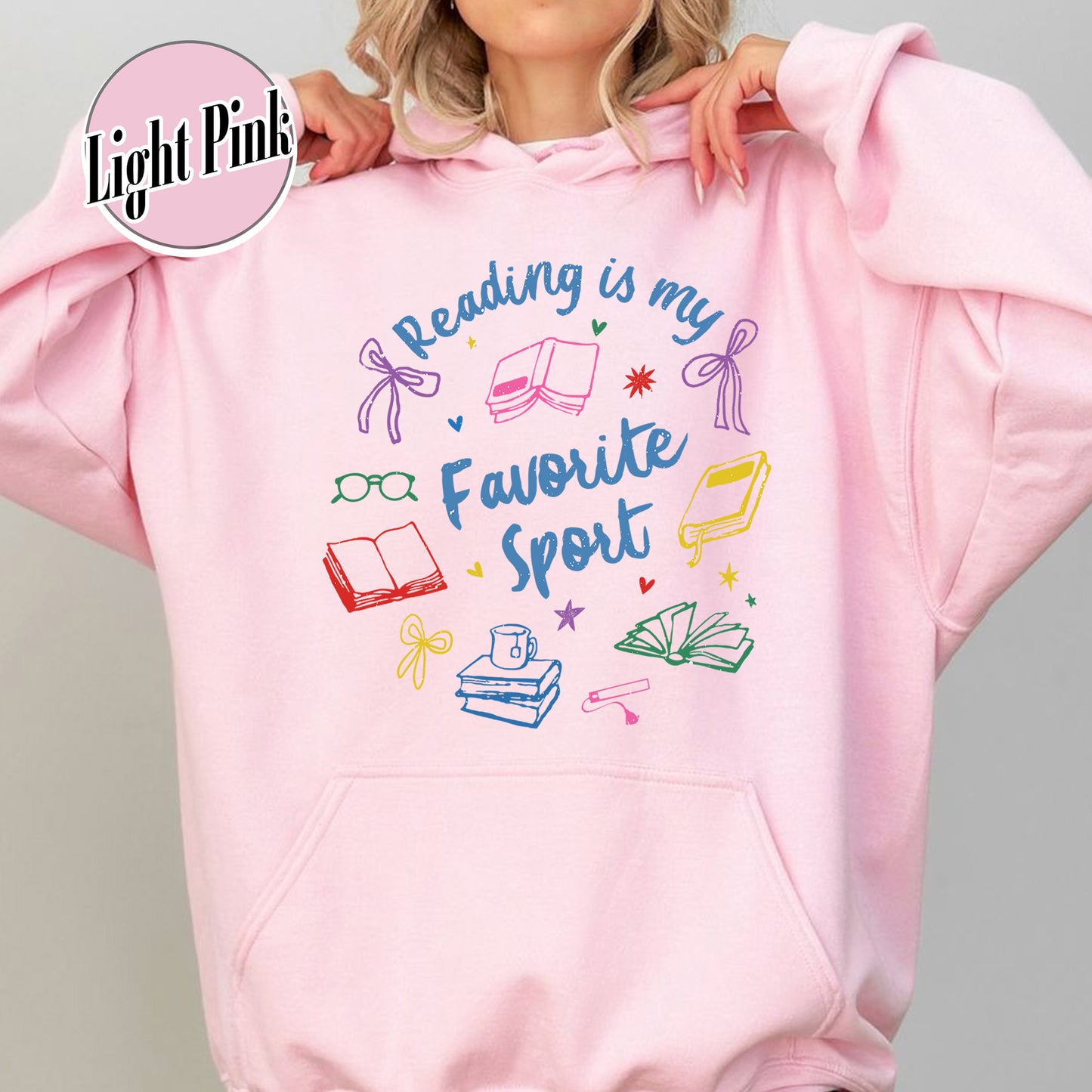 Bookish Hoodie, Reading Is My Favorite Sport Hoodie,Book Reader Gift,Bookworm Hoodie