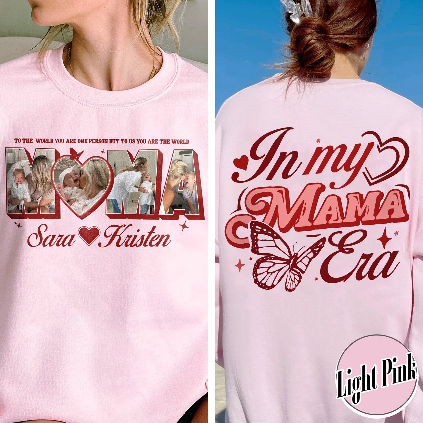 CUSTOM MAMA Photo Sweatshirt,Customized Mother's Day Gift,Gift For Mama,Gift for MOM