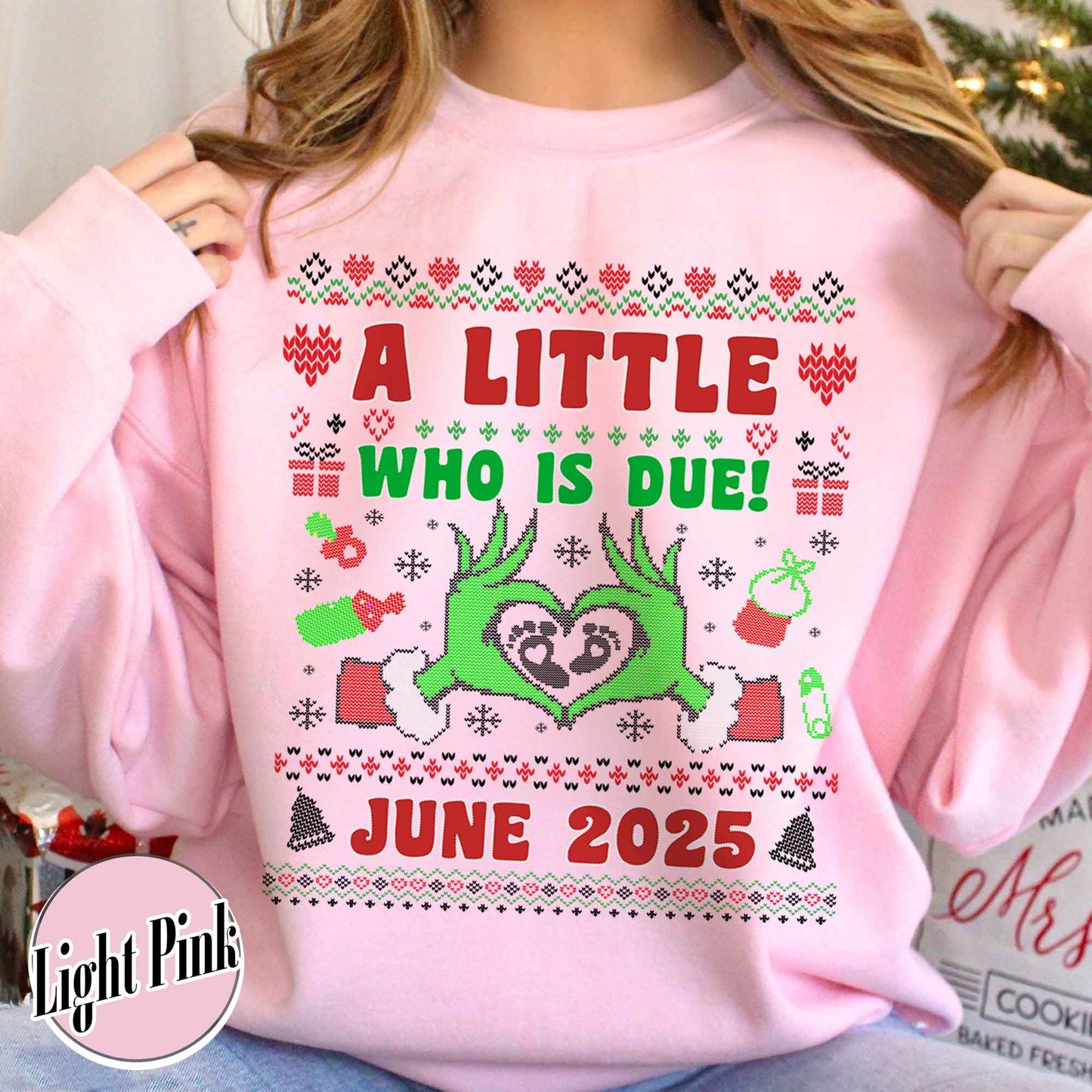 Christmas Pregnancy Announcement Sweatshirt,Pregnancy Announcement Sweatshirt for Couples