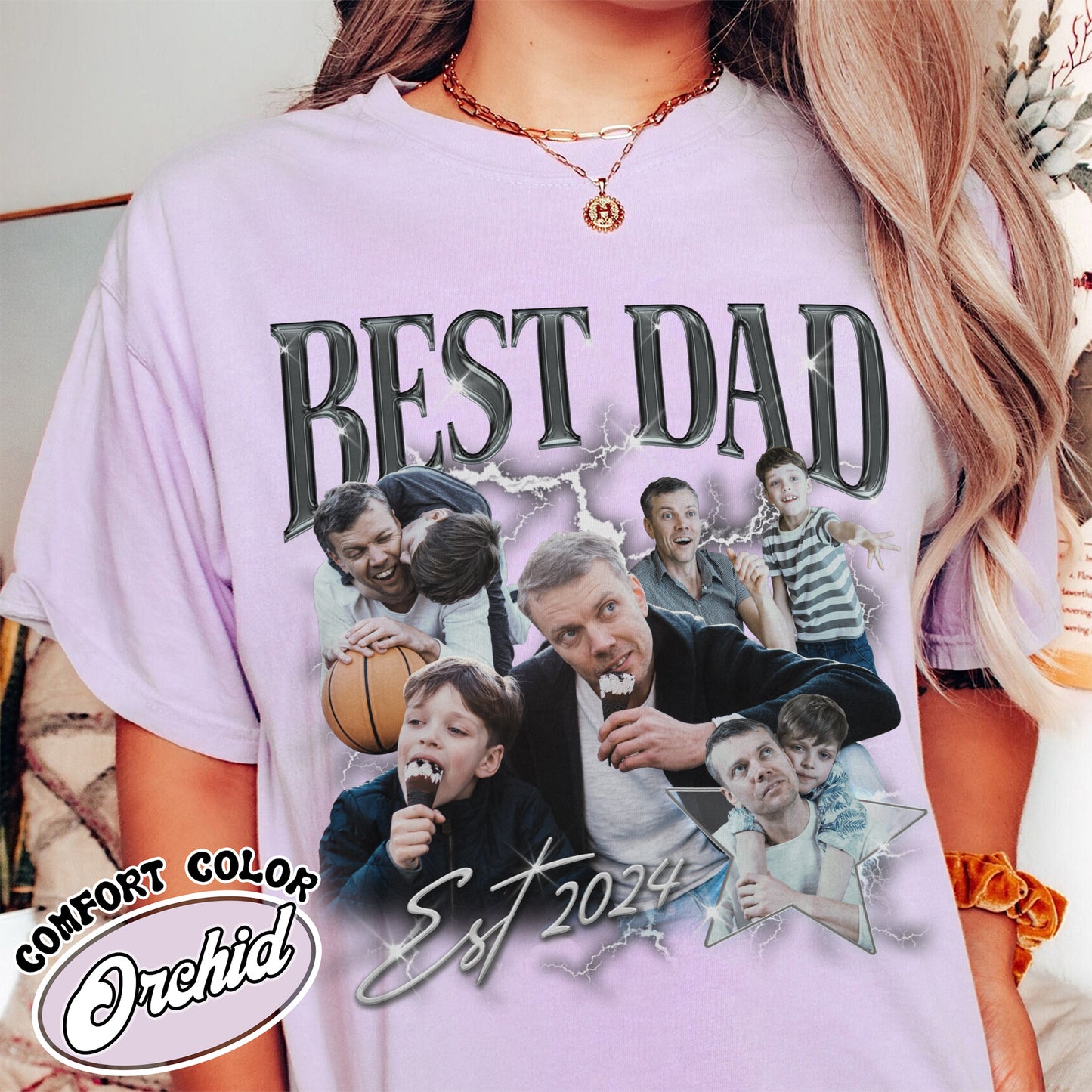Custom Fathers Day Comfort Color Shirt,Custom Bootleg Best Dad Ever Shirt,Cool Dads Club Shirt
