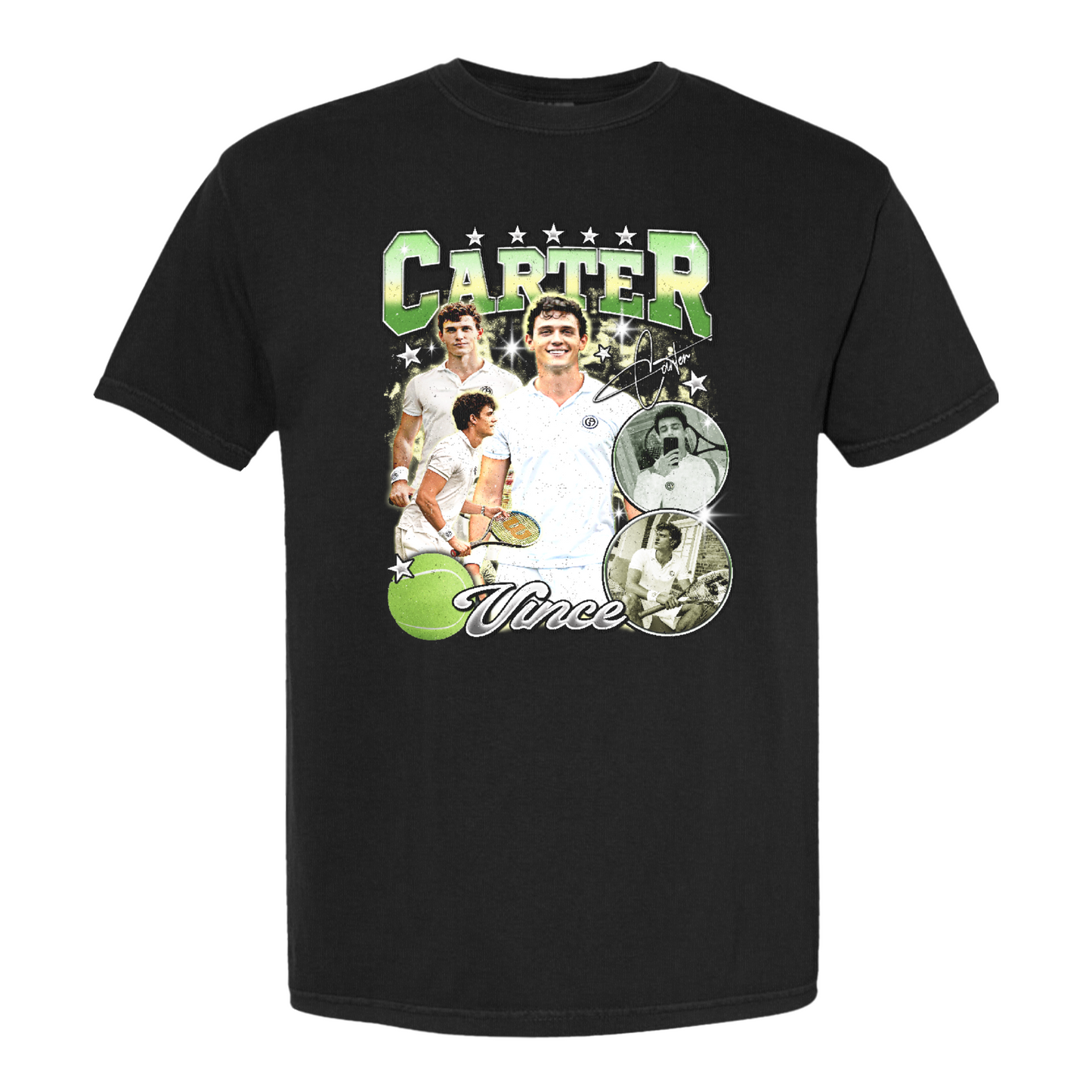 Custom Picture Tennis Comfort Colors Shirt,American Professional Tennis Player Tshirt, Custom Tennis Tournament Gift