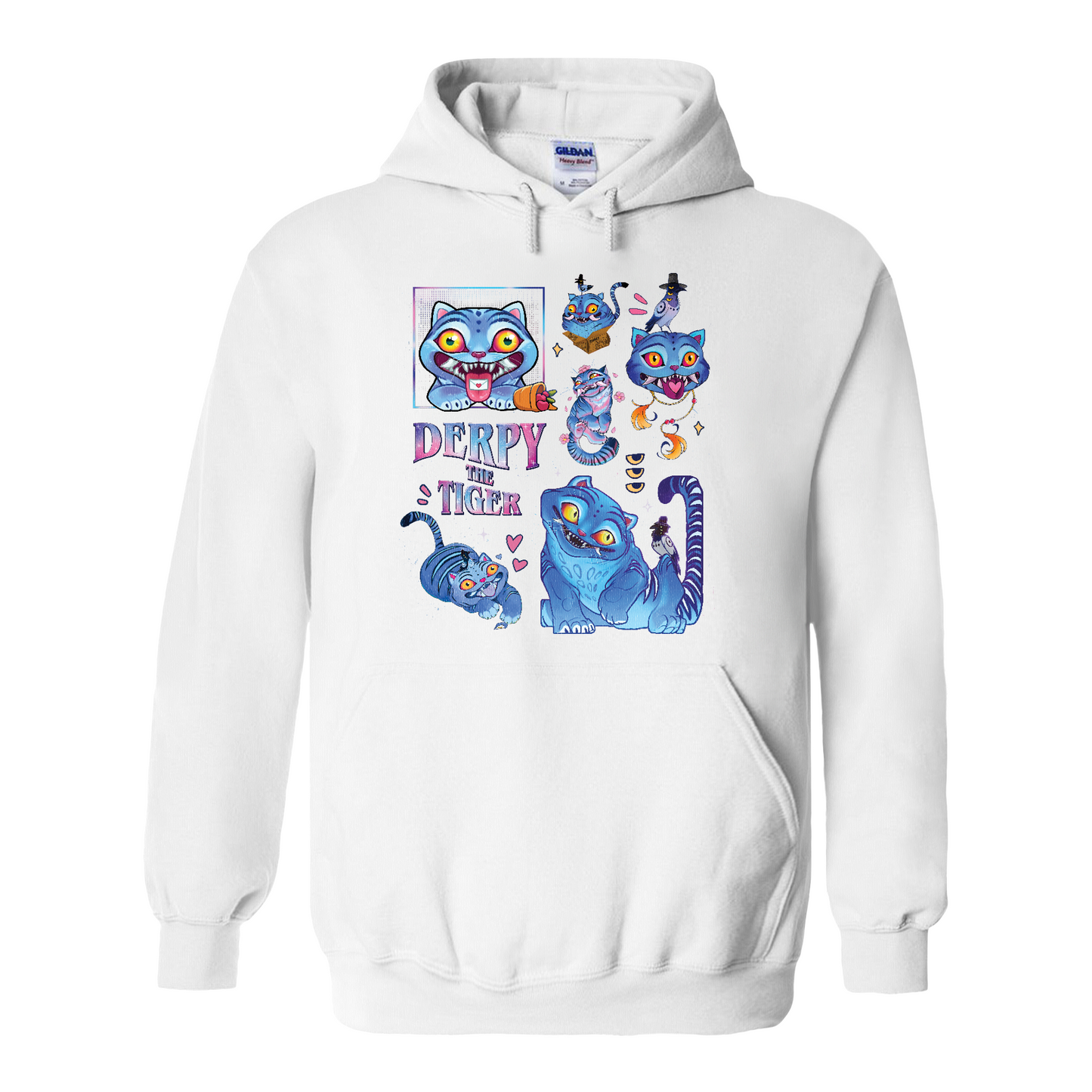 Derpy the Tiger Hoodie, Huntrix Tiger Hoodie, Demon Hunter Kpop Hoodie, Cute Animal Kids Top, Funny Kpop Movie Gift, Huntrix Fan