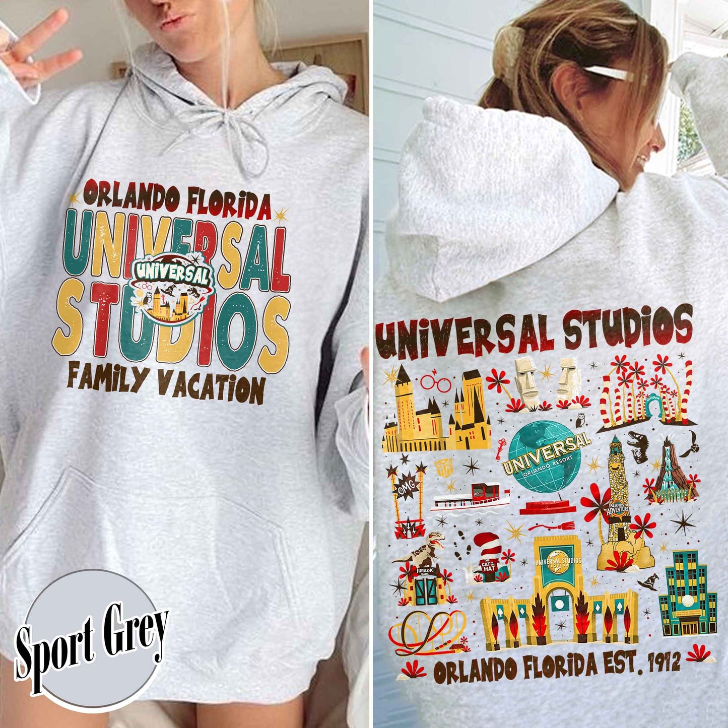Custom Family Trip Hoodie,Family Trip 2025 Hoodie, Universal Orlando Hoodie