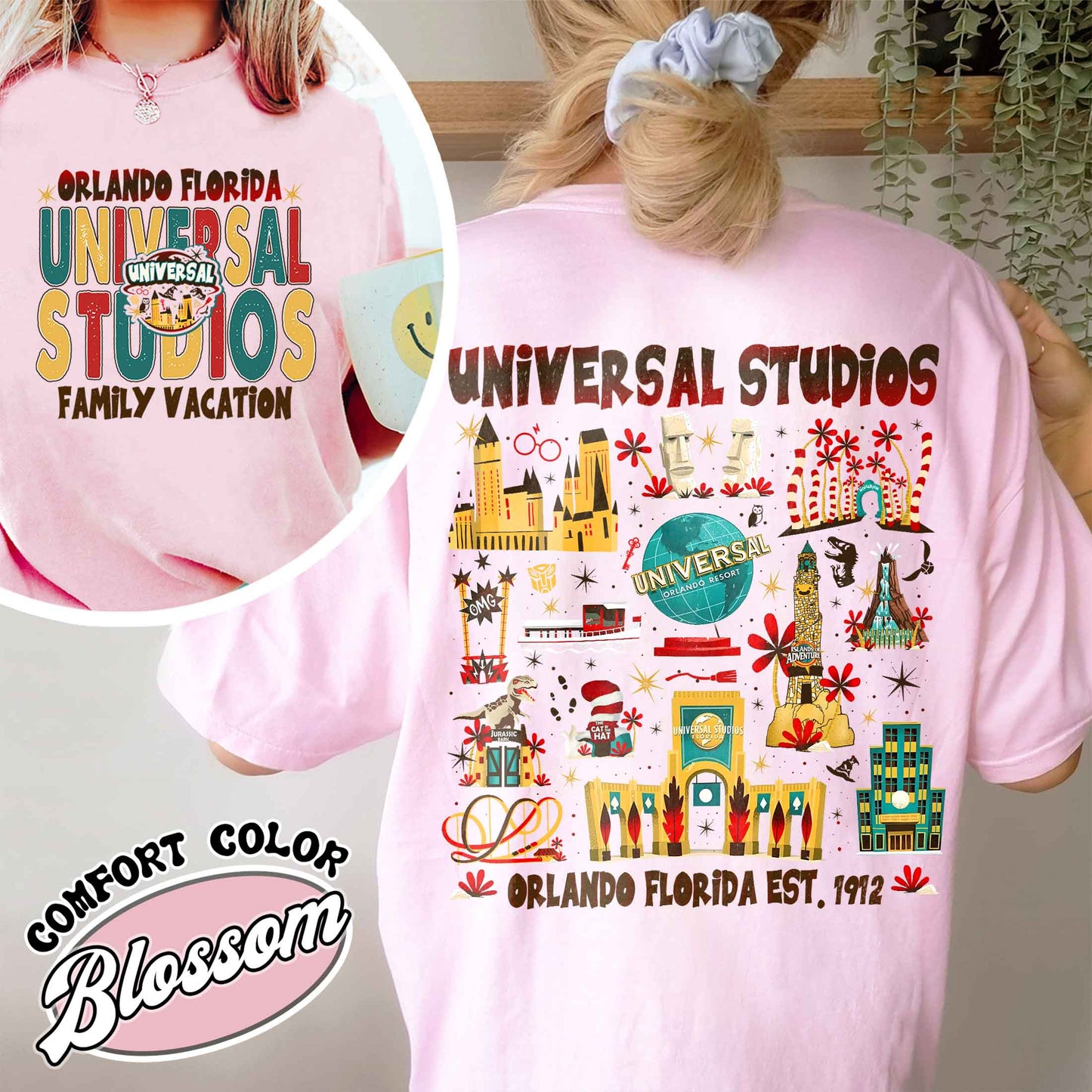 Family Comfort Color Shirt, Universal Studios 2025 Trip Shirt, Universal Orlando Shirt