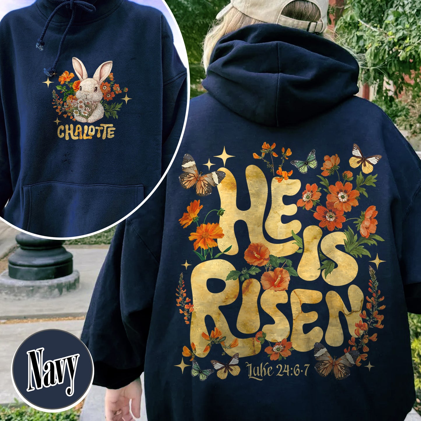Easter Hoodie,He Is Risen Easter Hoodie,Floral Easter Hoodie,Jesus Easter,Easter Hoodie For Women