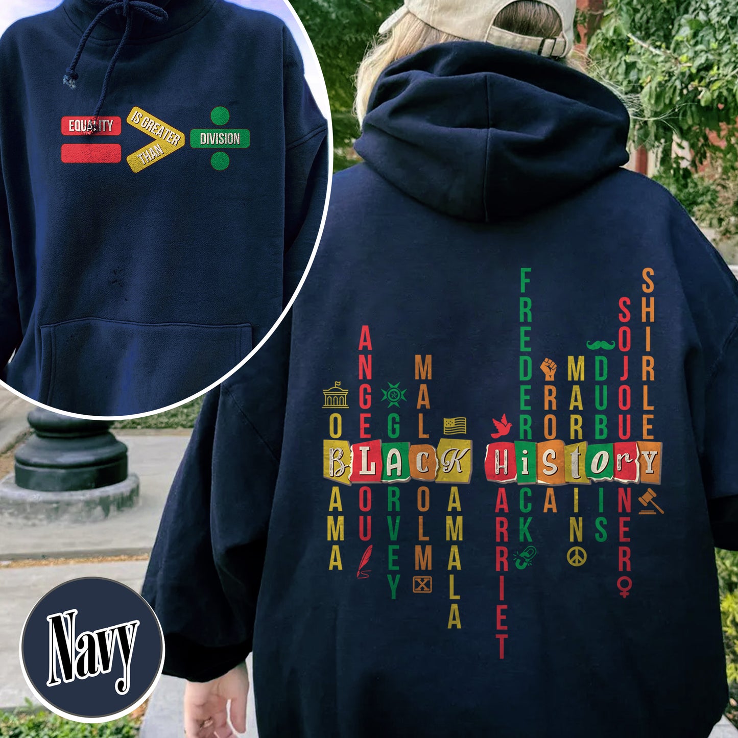 Equality Hoodie, What We Learn From Black History Hoodie, Black Lives Matter Hoodie