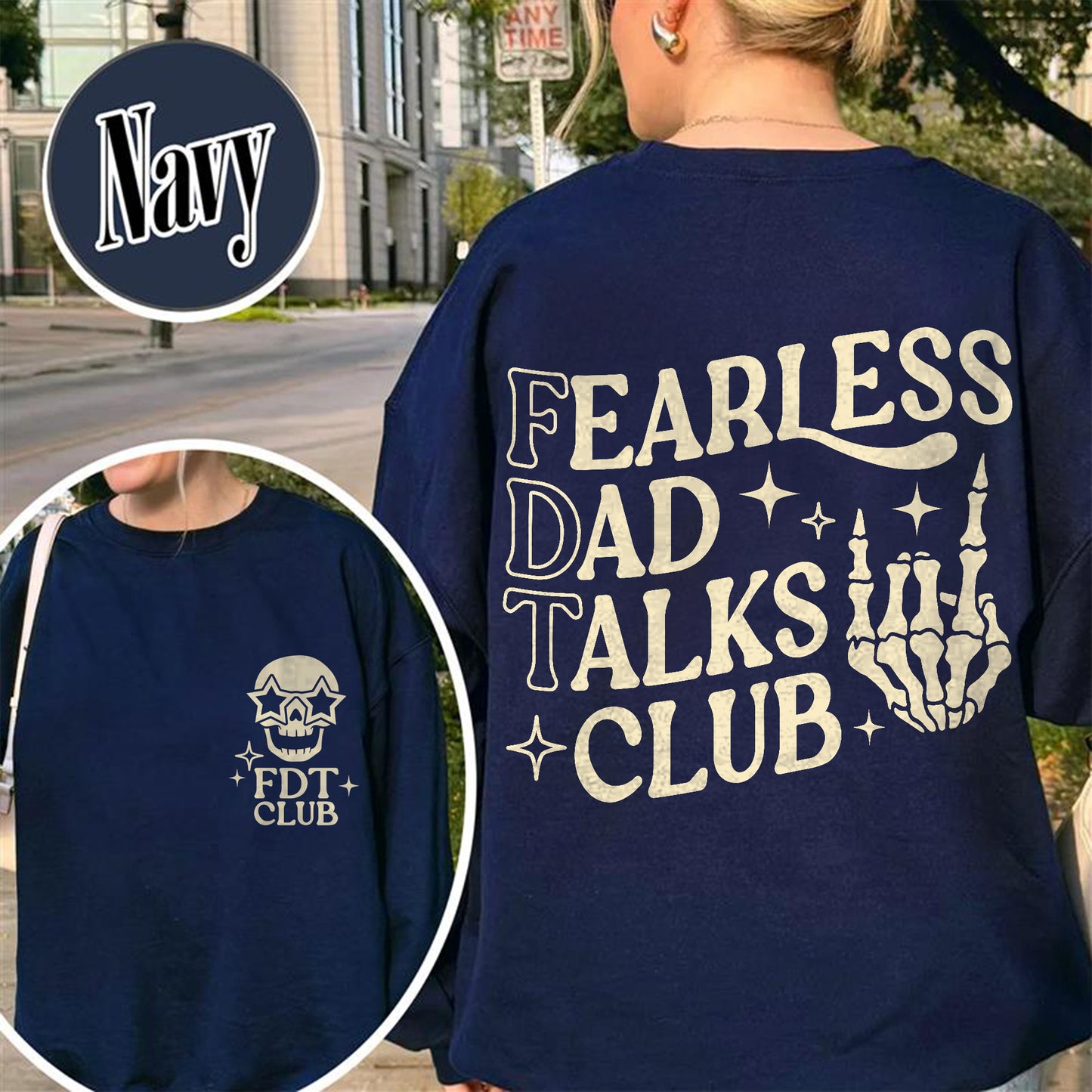Father's Day Sweatshirt, Fearless Dad Talks Club Sweatshirt, Anti MAGA Sweatshirt, Dad Anti MAGA Sweatshirt