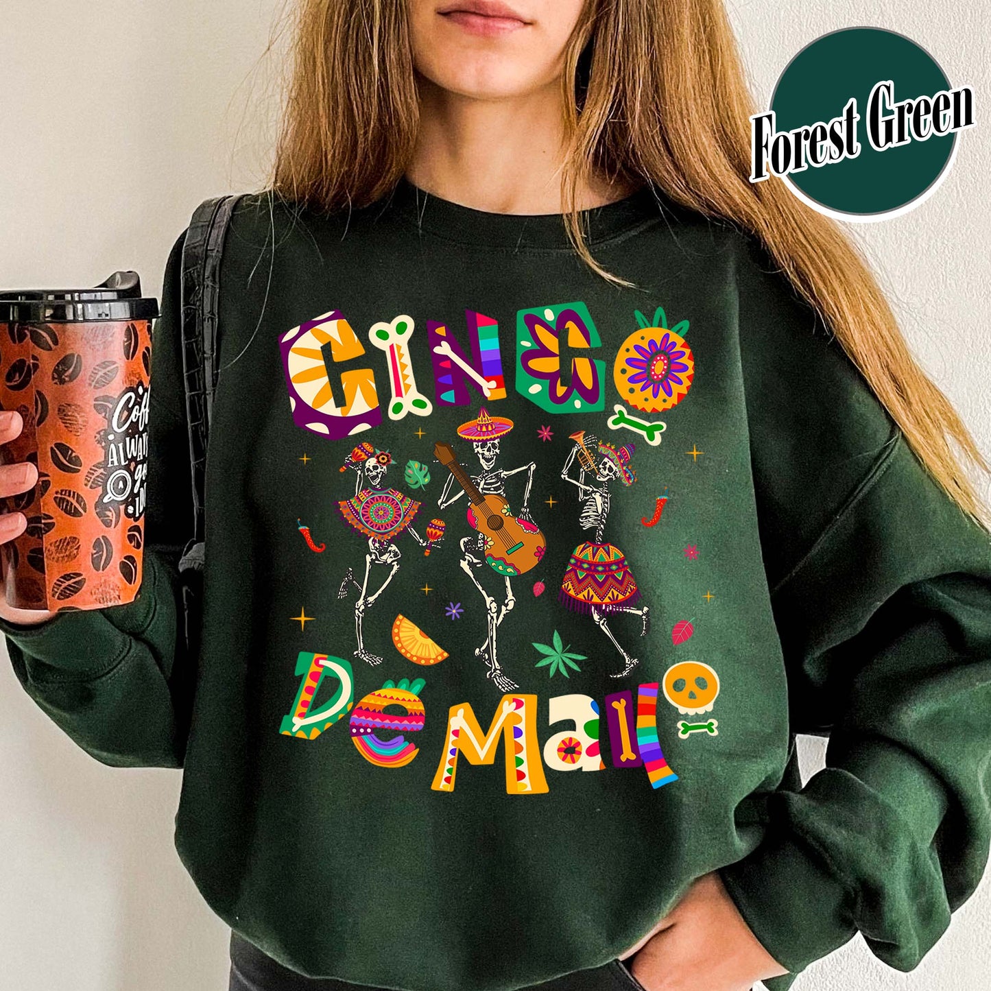Cinco De Mayo Sweatshirt, Skeleton Dabbing, Skeleton Cinco De Mayo,Taco Sweatshirt, Lets Fiesta Sweatshirt,Mexican Fiesta,