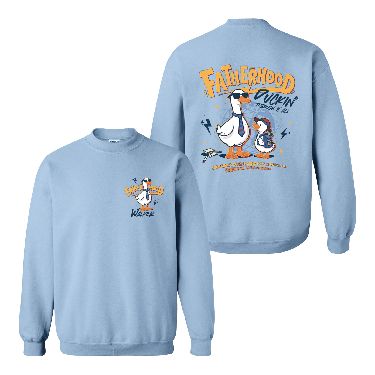 Funny Dad Shirt Sweatshirt,Cool Goose Dad Sweatshirt,FATHERHOOD Duck Sweatshirt,Dad Gift