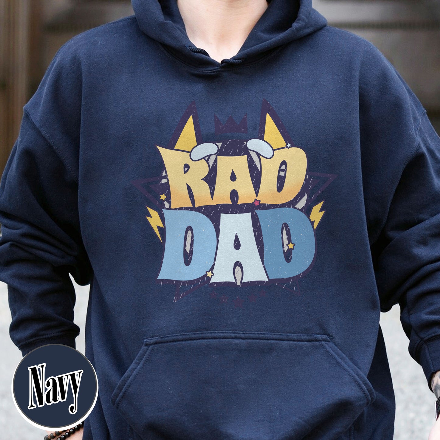 Rad Dad Hoodie, Fathers Day Gift, Rad Like Dad Hoodie, Dad Matching Hoodie, Cool Dads Club, Kids Hoodie For Fathers Day, The Girl Father Hoodie